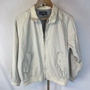 Rare Vintage Hunters Run Jacket Men’s Medium Lt. Tan Bomber Cotton 80s